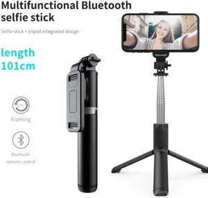 Remote Selfie Stick Tripod Phone Desktop Stand Desk Holder For iPhone/Samsung US - Picture 1 of 9