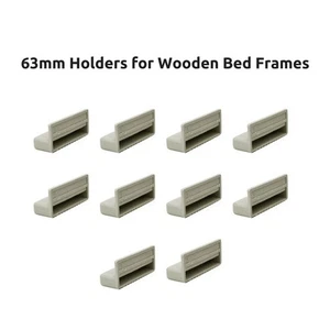 63mm Single Bed Slat Holders / Caps for Wooden Bed Frames- Grey - Free Delivery - Picture 1 of 5