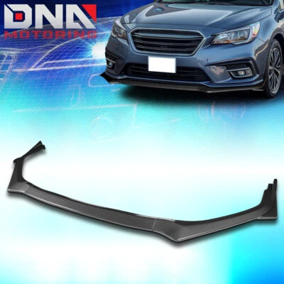 Parachoques delantero estilo Sti de fibra de carbono para Subaru Legacy 2018-2020 3 piezas Foto 1 de 4
