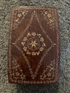 Tirana Albanien Holz Schmuck/Schmuckkästchen Vintage - Bild 1 von 6