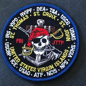 FBI - VINTAGE- USVI JTTF multi agency version SecondGEN Full color  - Very Rare - Picture 1 of 1