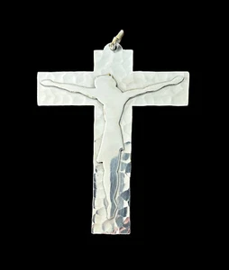 RARE Jean Desprès Art Deco silver-plated bronze cross model 1950 - Picture 1 of 6