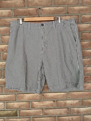 Pantalones Cortos Chinos Izod Agua Salada Para Hombre Gris/Bronceado Rayas Talla 42 Algodón Seersucker Foto 1 de 4