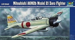 Trumpeter 02405 - 1:24 Mitsubishi A6M2B Zero Tipo 21 - Nuovo - Foto 1 di 1