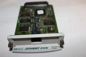 HP 610N JETDIRECT 10/100TX J4169A NETWORK CARD PRINT SERVER - Picture 1 of 4