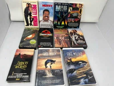 *USED* VHS Movie Lot 11 Action Adventure - Jurassic Park, Star Trek, Free Willy - Image 1 of 4