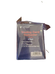 25 Pack of Guardhouse Trading Card Rigid Top Loader 3" x 4" Ultra Clear 12 mil - Picture 1 of 1