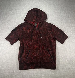 Lucky Brand Jacket Adult Large Hoodie Red Long Sleeve Graphic Drawstrings Zipper - Picture 1 of 11