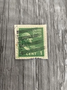 RARE VINTAGE 1 CENT GEORGE WASHINGTON U.S. POSTAGE STAMP 1789-1797 - Picture 1 of 3