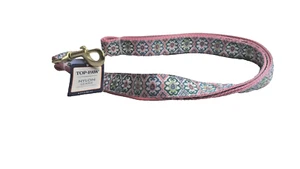 Correa Top Paw 6 pies rosa/verde floral nailon para perro nueva - Imagen 1 de 3
