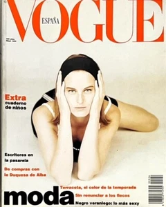 Paulina Porizkova VOGUE Magazine Spain May 1990 STEEVIE VAN DER VEEN Evangelista - Picture 1 of 9