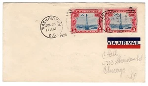 C11 Pair Beacon Airmail 5c First Day Cover 1928 - Picture 1 of 2