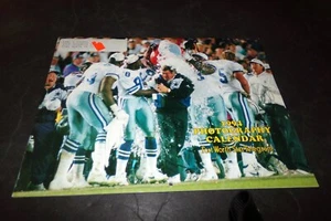 Calendario vintage Dallas Fort Worth Texas Dallas Cowboys & Jimmy Johnson sul davanti - Foto 1 di 12