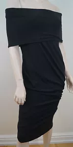 Vestido de Noche Acanalado Sin Mangas Hombro Descubierto COLECCIÓN DONNA KARAN Talla:M - Imagen 1 de 6
