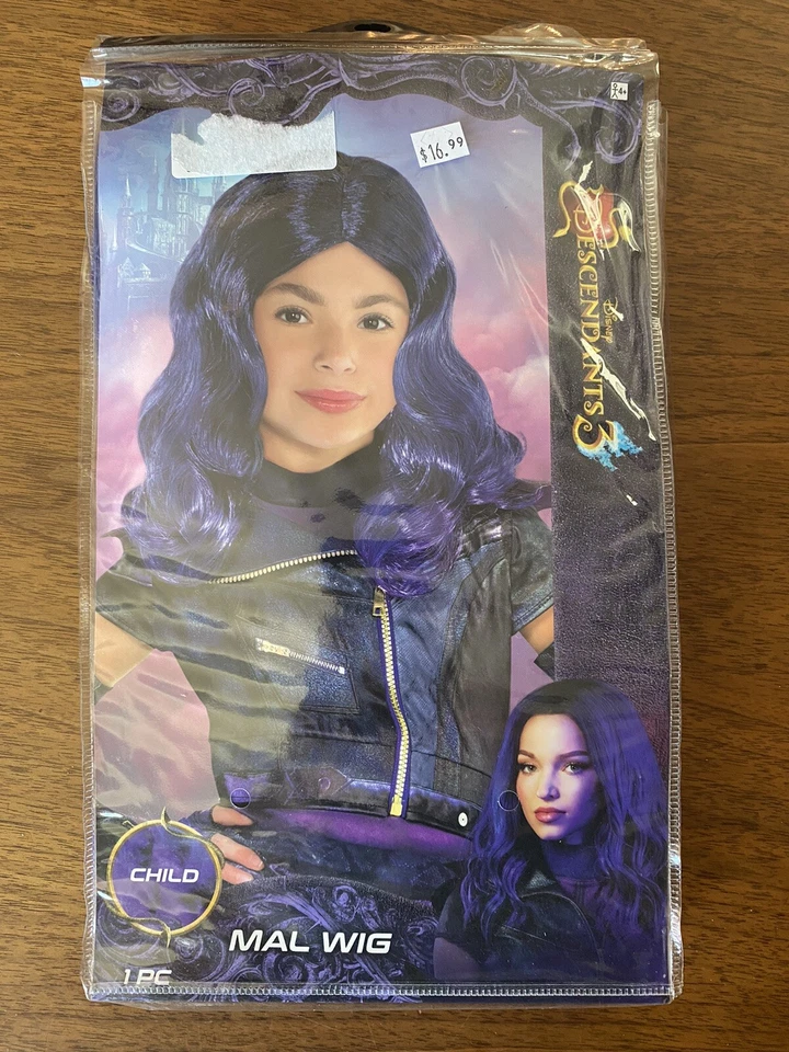 Party City Descendants 3 Mal Wig Halloween Costume Accessory for Girls One Size
