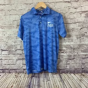 Garb Inc Polo Golf Ragazzo Taglia XL Blu PGA Jr League Masters Stampa Mimetica - Foto 1 di 11