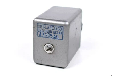 Vintage C.P. CLARE ENCLOSED RELAY A330545 8 PIN - Image 1 of 4