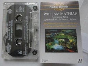 William Mathias: Symphony No.1 and Symphony No.2 (Summer Music) Cassette Album - Bild 1 von 3