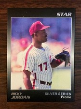 1989 Star Company RICKY JORDAN Phils Limited Edition SILVER PROMO card G7105414