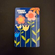 Hobby Lobby Flowers in Blue NEW COLLECTIBLE GIFT CARD $0 #1111