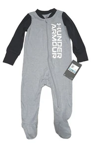 Under Armour Baby Sleep & Play Zip-Up ASSRTD Footed 1-PC Outfit; Szs 3M-12M, NWT - Picture 1 of 25