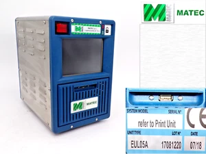 MATEC EUL05A System Model refer to Print Unit Bedienteil für Transf 8-2 #6962 - Bild 1 von 2