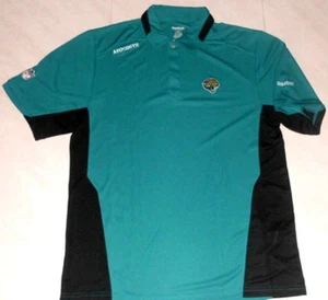 Camisa polo Jacksonville Jaguars Team Stay Dry mediana azulada bordada Reebok NFL - Imagen 1 de 4