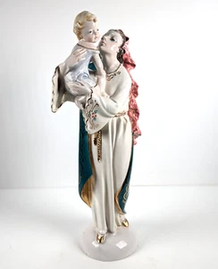 Vintage Fontanini Maria Madonna & Kind religiöse Figur katholisch 574 Italien Keramik - Bild 1 von 16