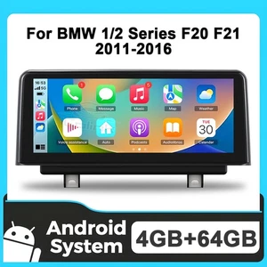 10,25" Android 14 CarPlay Autoradio Navi DAB+ GPS für BMW 1/2er F20 F21 F23 NBT - Bild 1 von 17