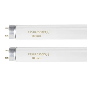 F15T8 18 Inch 15W T8 Fluorescent Tube Bulb Daylight 6500K Medium Bi-Pin G13 B... - Picture 1 of 5