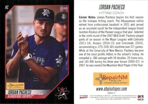 Jordan Pacheco 2022 Choice Albuquerque Isotopes #35 RC *AutographDen* FREE SHIP - Picture 1 of 1