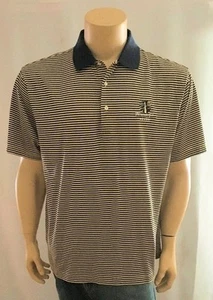 Fairway & Greene Polo Golf Shirt M 100% Cotton Striped Tierra del Sol Aruba NEW - Picture 1 of 8