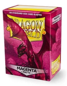 Estuche Magenta Mate Exhibición Escudo Dragón Tamaño Estándar Mangas - 10 Paquetes - Imagen 1 de 1