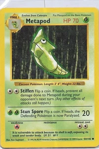 Metapod Common Base Set (Shadowless) 054/102 LP - Picture 1 of 2