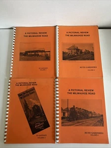Pictorial Review The Milwaukee Road All 4 Volumes by Gardner - Railroad History - Picture 1 of 12