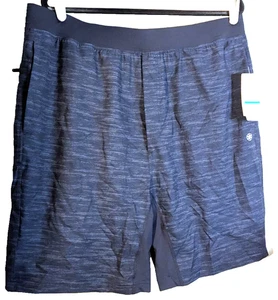 Gaiam men's soft touch fabric navy XL blue pull on chino short NWT 38/9 - Picture 1 of 6