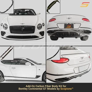 Kit de carrocería completa de carbono Scopione para Bentley 19-24 Continental GT GTC - 5 piezas - Imagen 1 de 6