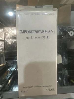Emporio Armani He Eau de Toilette 1,7 OZ Caja Blanca Envuelta de Celofán Foto 1 de 3