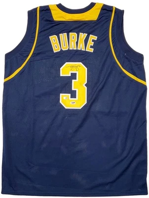 Michigan Wolverines Trey Burke Autographed Signed Blue Jersey PSA/DNA - Image 1 of 4