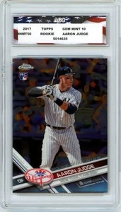2017 Topps Chrome Aaron Judge #HMT50 Rookie AGC 10 Gem Mint New York Yankees - Picture 1 of 2