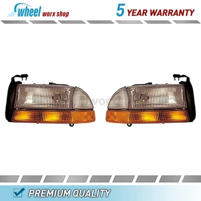Conjunto de faros izquierdo derecho para Dodge Durango 3,9 L 1998-1999 Foto 1 de 4