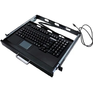 Adesso AKB-425UB-MRP Touchpad Keyboard with Rackmount - USB - 104 Key(s) - Picture 1 of 6