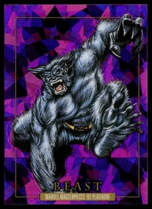 2024 Marvel Masterpieces Platinum Purple Crystals Beast #7 - Bild 1 von 2