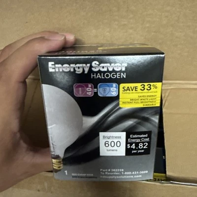 alogen Bulb, 40 Watt, G-25, Medium Base, Clear, 120V  - Image 1 of 4