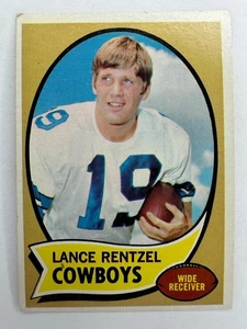 1970 Topps Lance Rentzel | Black Name |#113 Dallas Cowboys - Picture 1 of 2
