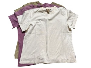 Three (3) Woolrich 100% Cotton Short Sleeve Heavyweight Cotton T-Shirt Size M - Picture 1 of 4
