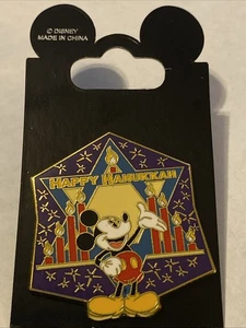 Prendedor Walt Disney World Happy Hanukkah 2003 Mickey Mouse edición limitada nuevo - Imagen 1 de 3