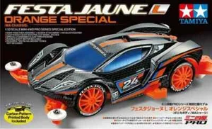TAMIYA 1:32 MINI 4WD AUTO FESTA JAUNE ORANGE SPECIAL MA CHASSIS PRO SERIES 95658 - Picture 1 of 1