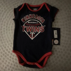 NWT Minnesota Twins MLB Girl's One Piece Bodysuit Creeper 3-6 Months - Picture 1 of 5