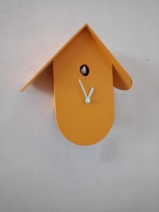 TITTI 2078 gelbe Dahlie Design Kuckucksuhr Diamantini Domeniconi - Bild 1 von 2